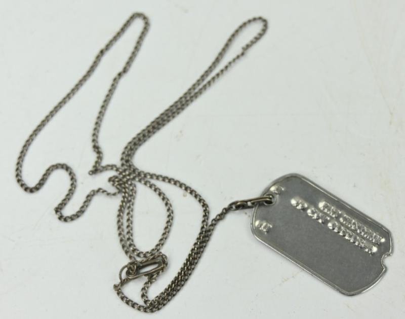 US WW2 WAC Dog-Tag with Chain 'Ray Martzak' — image 5