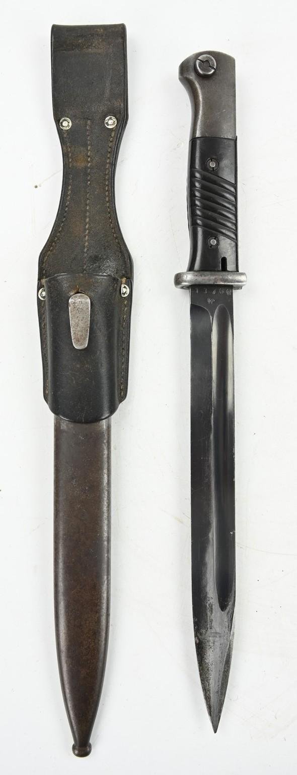 German WH K98 Mauser Bayonet with Frog 'Tr' — image 10