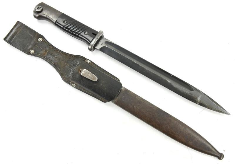 German WH K98 Mauser Bayonet with Frog 'Tr' — image 11