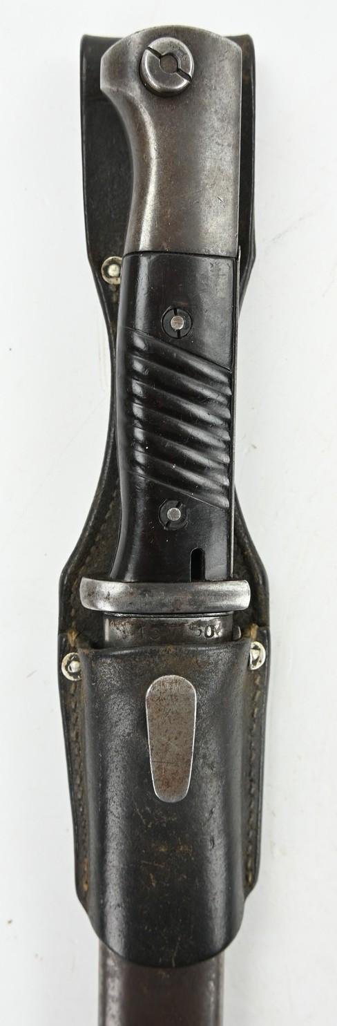 German WH K98 Mauser Bayonet with Frog 'Tr' — image 3