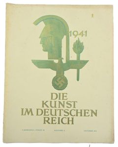 German Third Reich Magazine 'die Kunst im Deutschen Reich' 1941