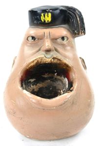 Allied WW2 Mussolini Ashtray 1942