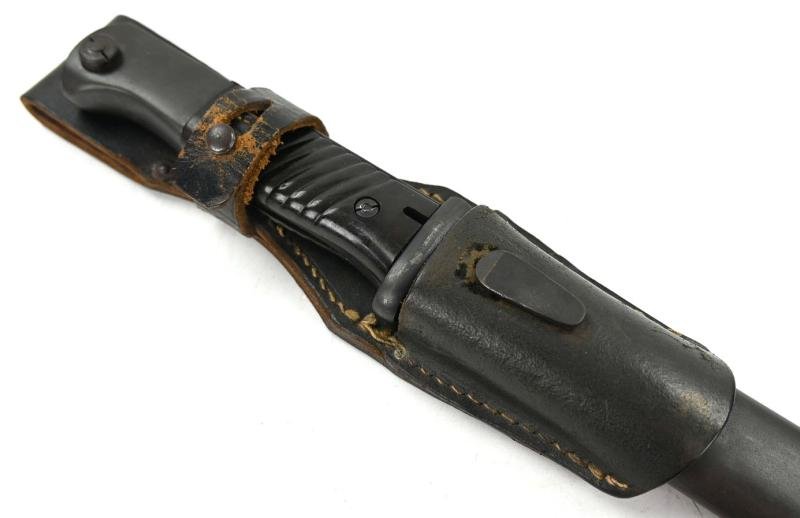 German WH K98 Mauser Bayonet with Frog '43cul' — image 2