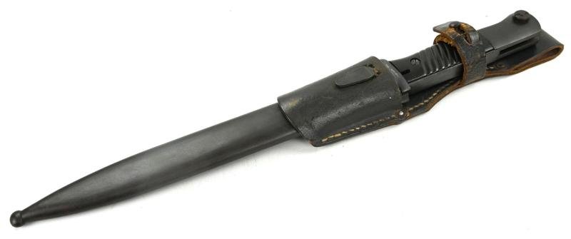 German WH K98 Mauser Bayonet with Frog '43cul' — image 3