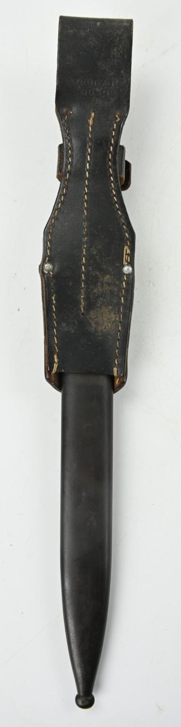 German WH K98 Mauser Bayonet with Frog '43cul' — image 6