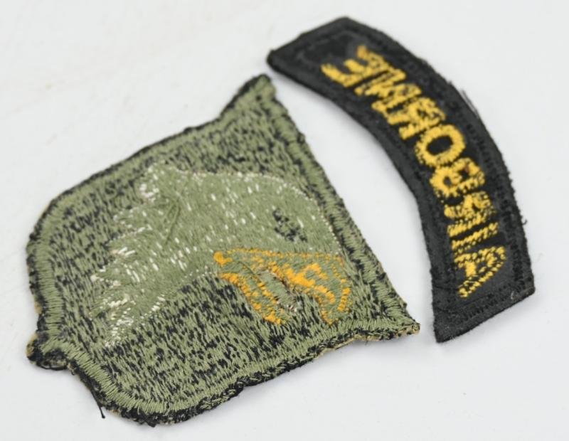 US WW2 101st Airborne Division SSI 'White Tongue/Green Back' — image 5