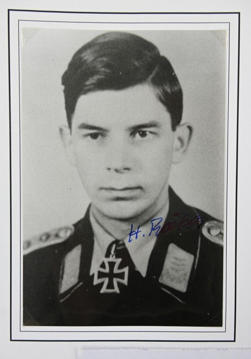 Signature of Luftwaffe KC Recipient 'Heinz Rökker' — image 2