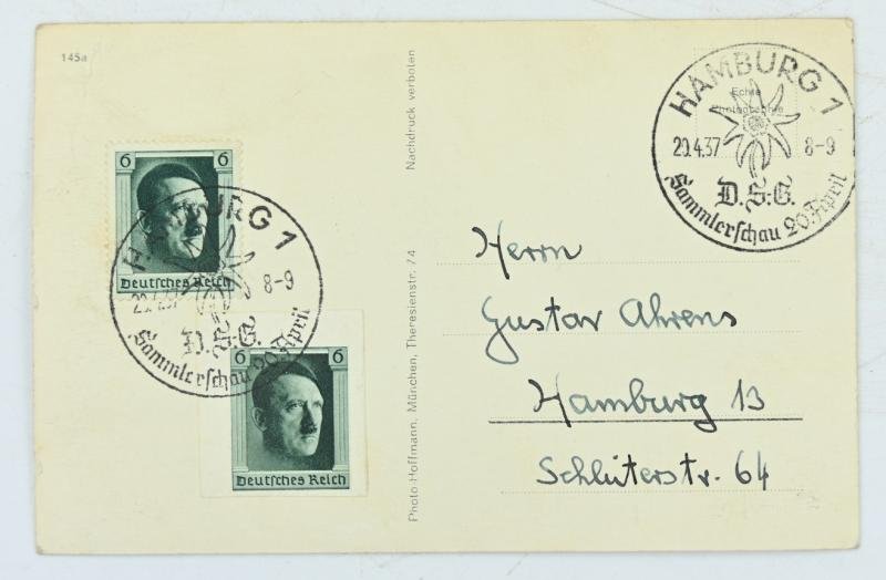 German Third Reich Postcard 'Adolf Hitler' — image 2