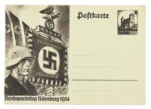 German Reichsparteitag 1934 Postcard