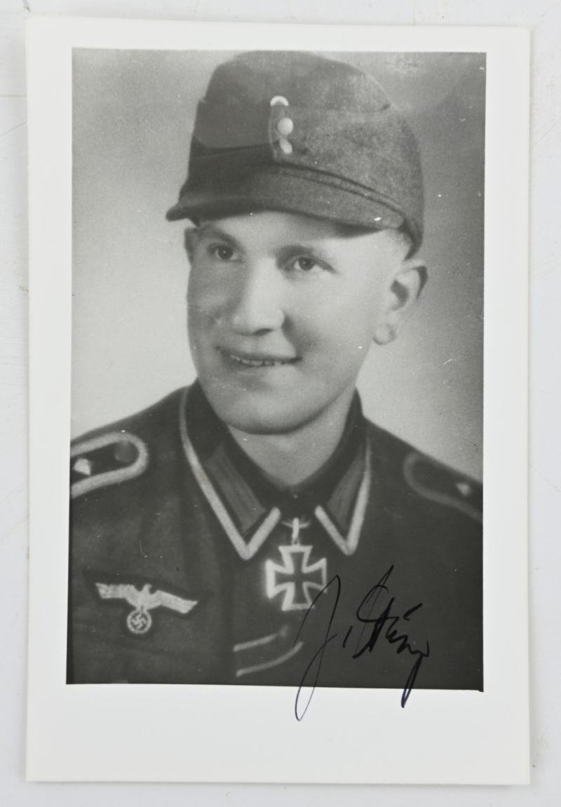 Signature of Wehrmacht Heer KC Recipient 'Justin Hönig' — image 2