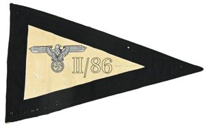 German SS Sturm Company Flag II./86