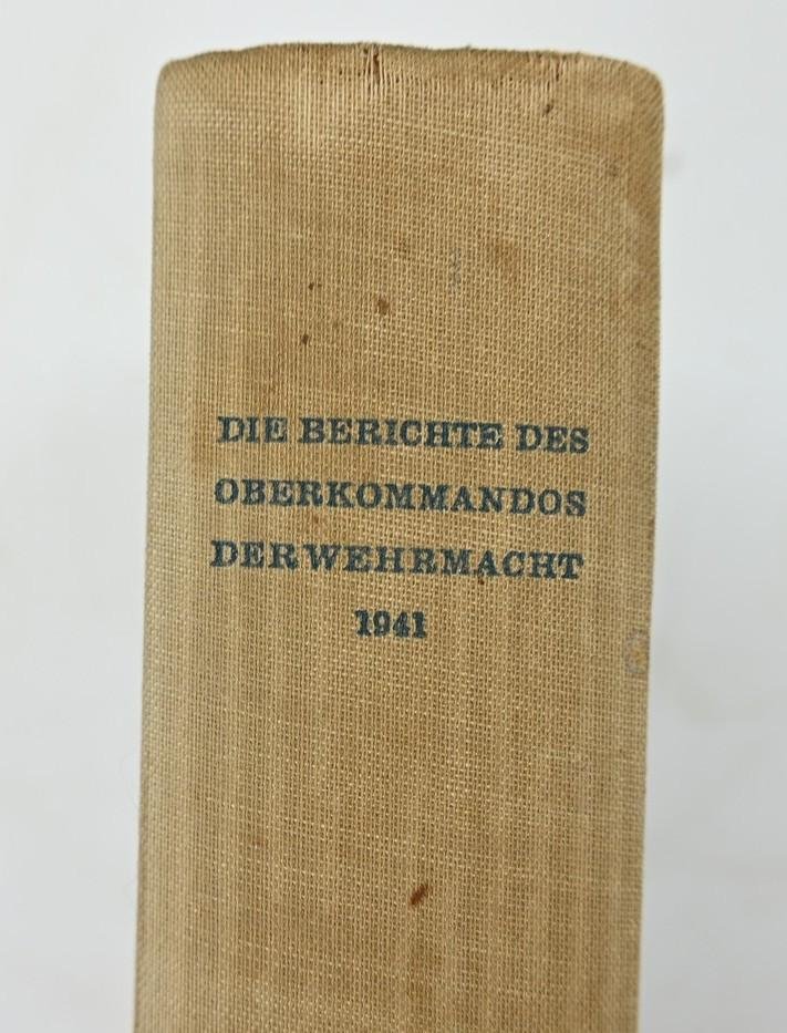 German WH Book 'Die Berichte des Oberkommandos der Wehrmacht 1941 — image 2
