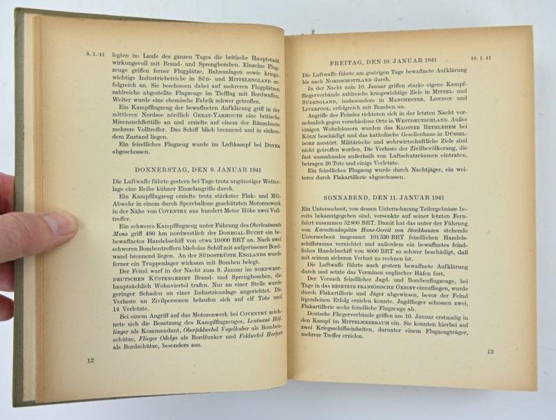 German WH Book 'Die Berichte des Oberkommandos der Wehrmacht 1941 — image 5
