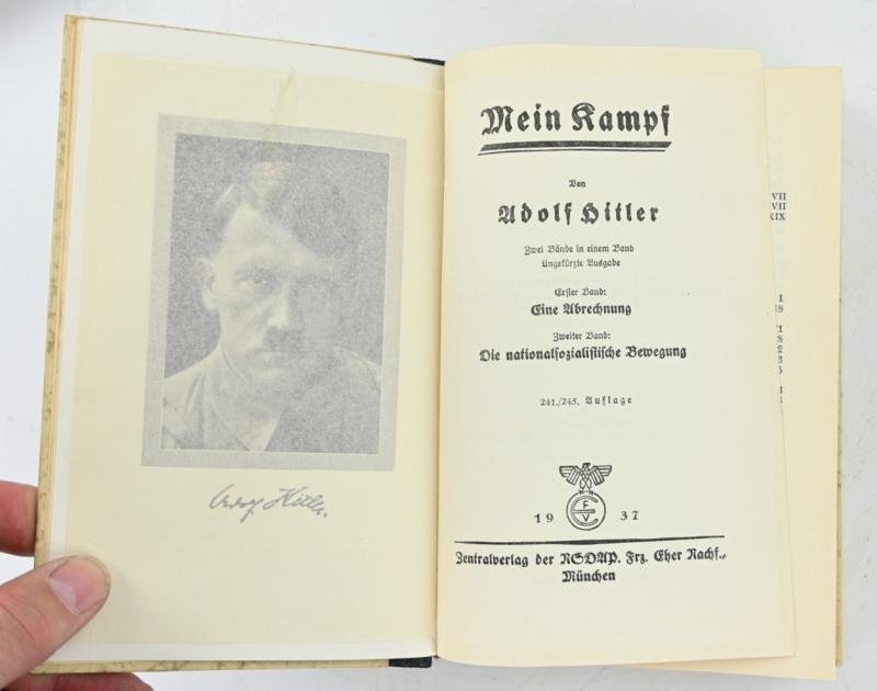 German Adolf Hitler Mein Kampf Book 1937 — image 4