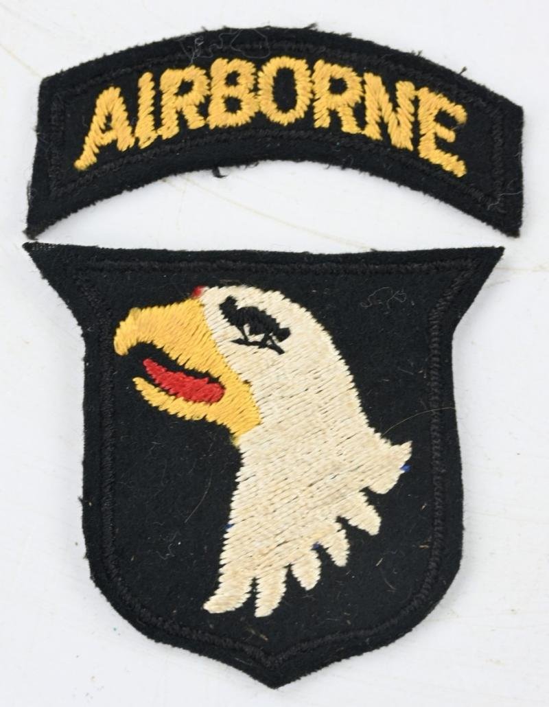 US WW2 101st Airborne Division SSI British Made — image 2