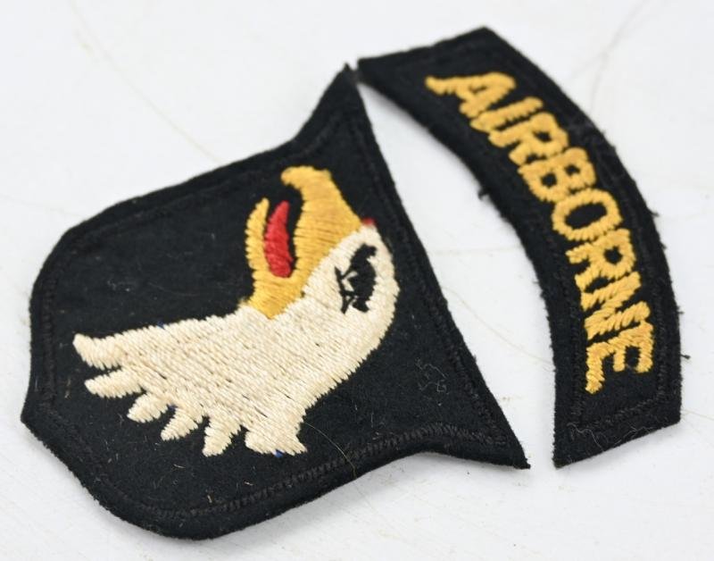 US WW2 101st Airborne Division SSI British Made — image 3