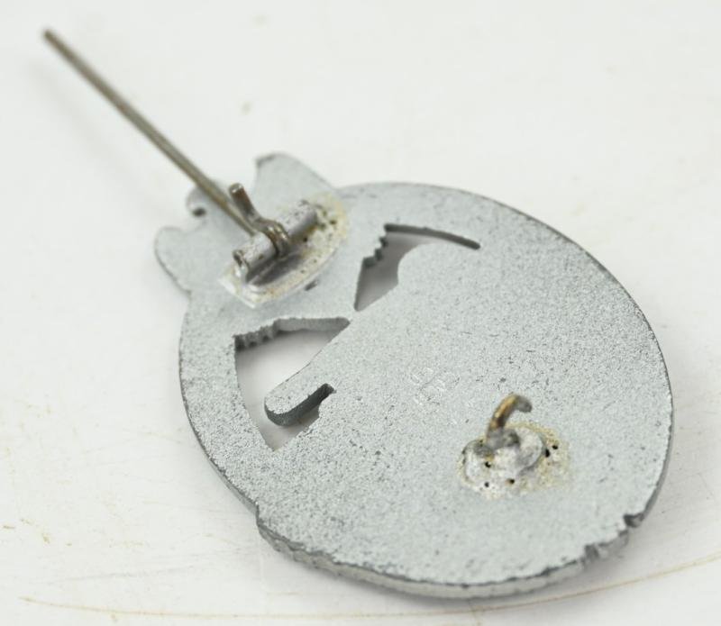 German Panzer Assault Badge in Silver FLL43 — image 6