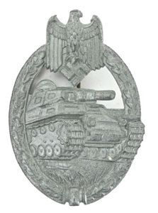German Panzer Assault Badge in Silver FLL43