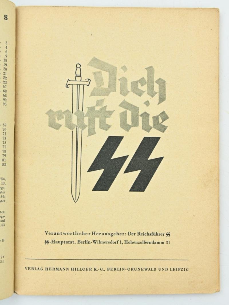 German Waffen-SS Recruitment Booklet 'Dich Ruft die SS' — image 3