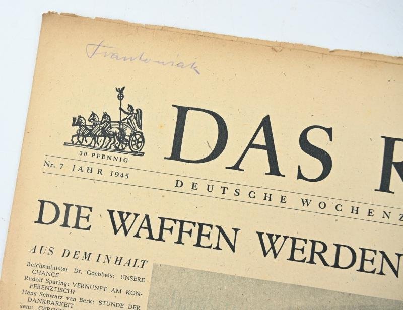 German Newspaper 'Das Reich' 18 February 1945 — image 2