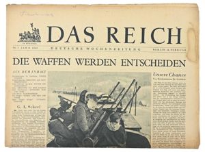 German Newspaper 'Das Reich' 18 February 1945