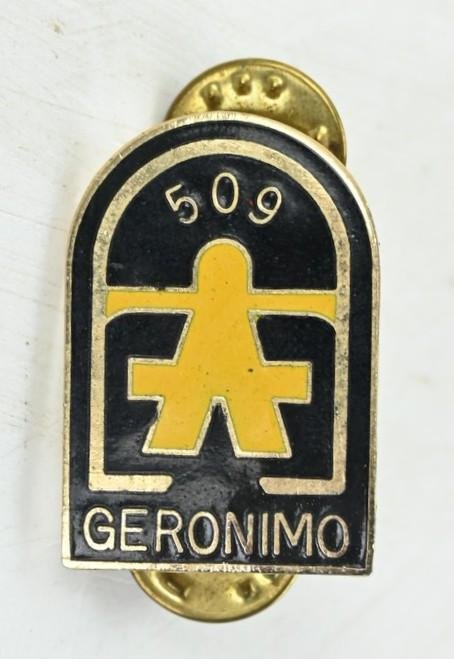 US Army 509th Airborne Infantry Regiment DUI Unit Crest Pin — image 2
