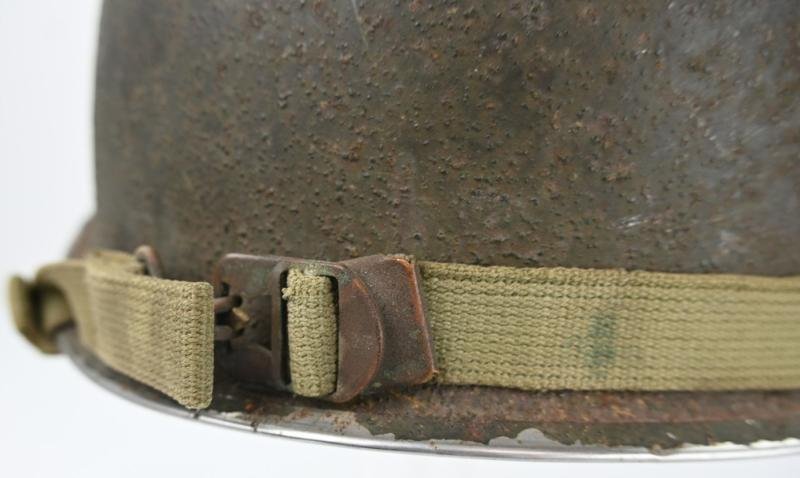 US WW2 M1 Named Combat Helmet — image 5