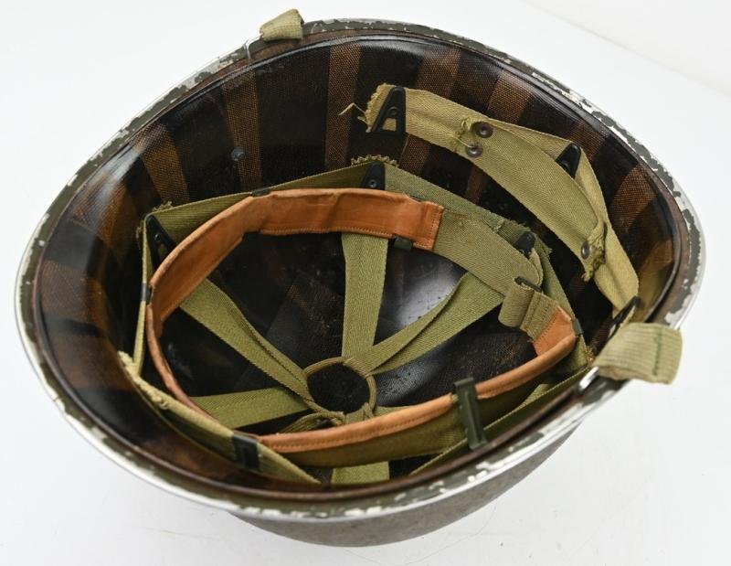 US WW2 M1 Named Combat Helmet — image 6