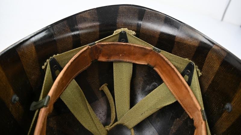 US WW2 M1 Named Combat Helmet — image 9