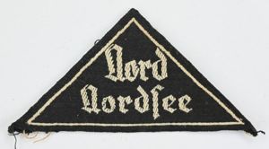 German BDM Sleeve Triangle 'Nord Nordsee'