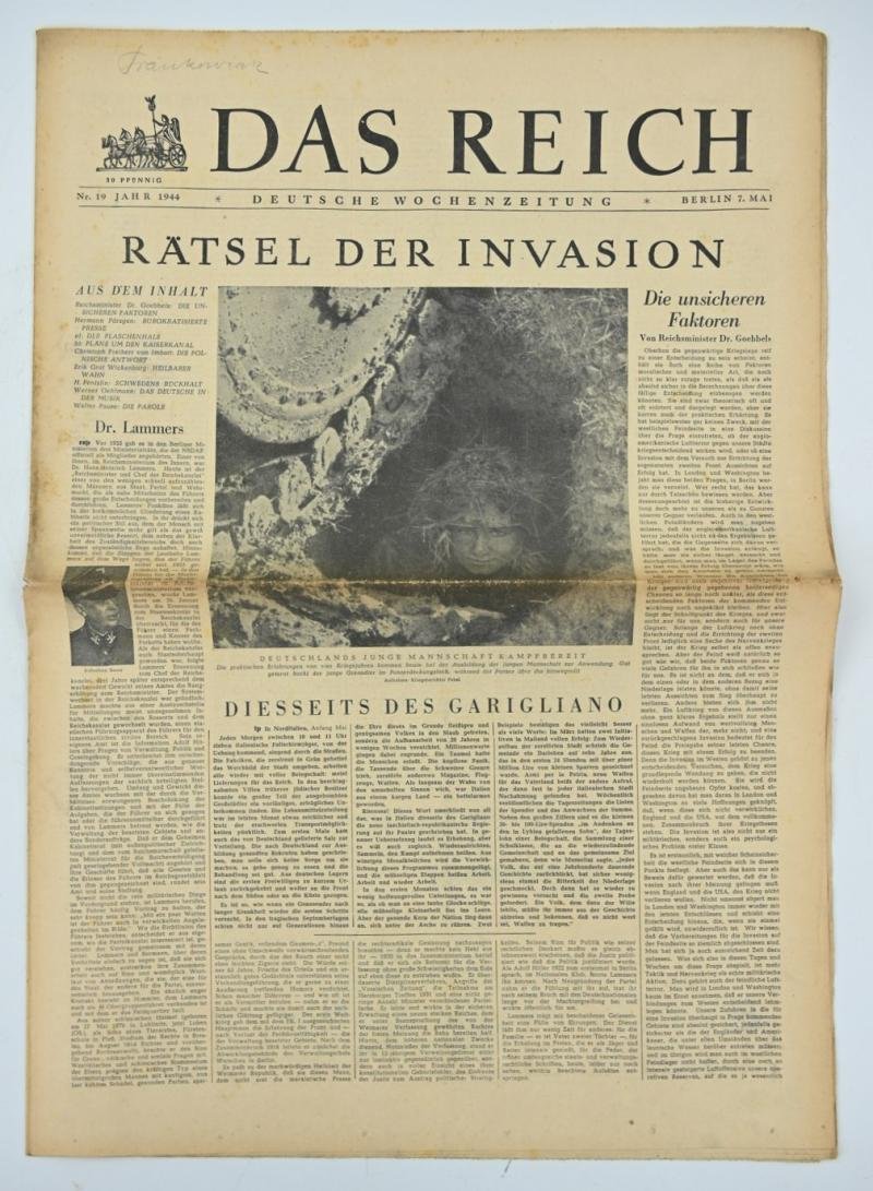 German Newspaper 'Das Reich' 7 May 1944 — image 4