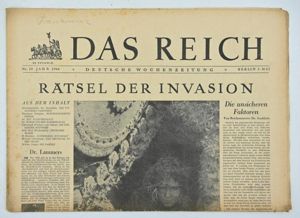 German Newspaper 'Das Reich' 7 May 1944