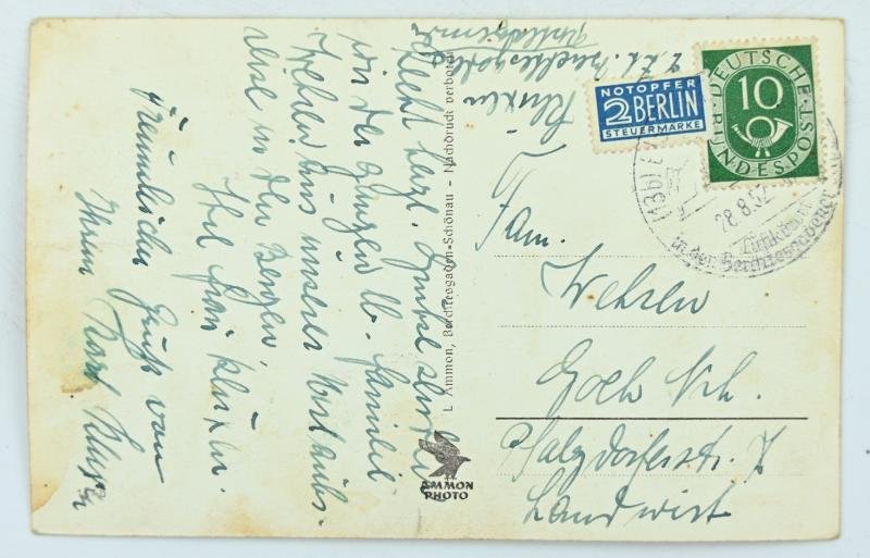 German Postwar Postcard 'Hitler's Home' — image 2