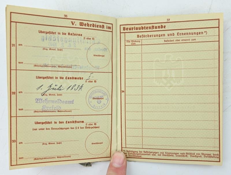 German WH Wehrpass WW1 Veteran — image 13