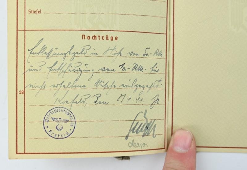 German WH Wehrpass WW1 Veteran — image 14