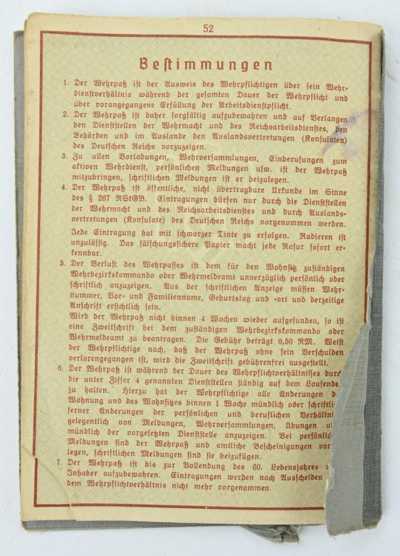 German WH Wehrpass WW1 Veteran — image 15