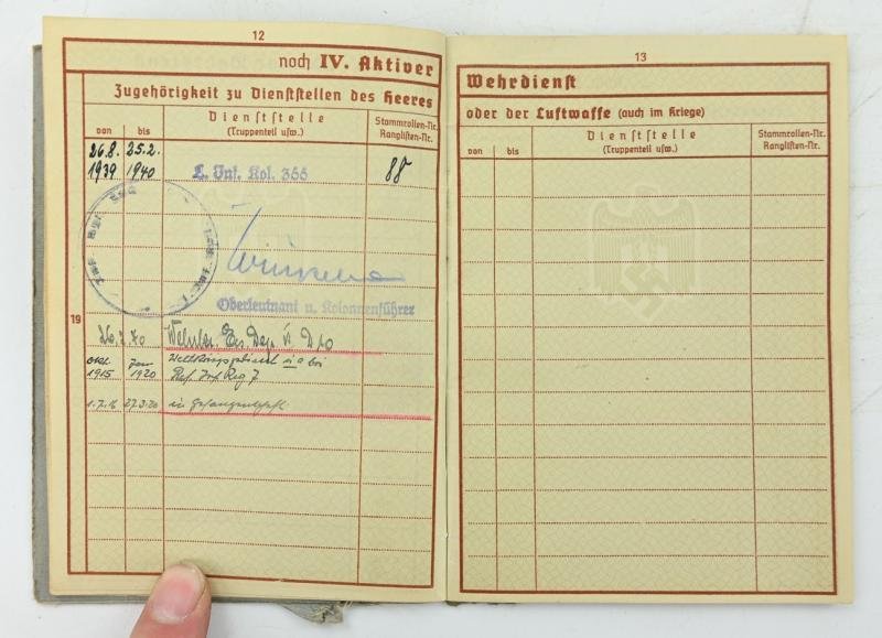 German WH Wehrpass WW1 Veteran — image 9