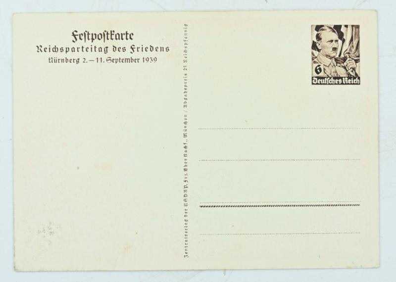 German Third Reich Postcard 'Reichsparteitag 1939' — image 2