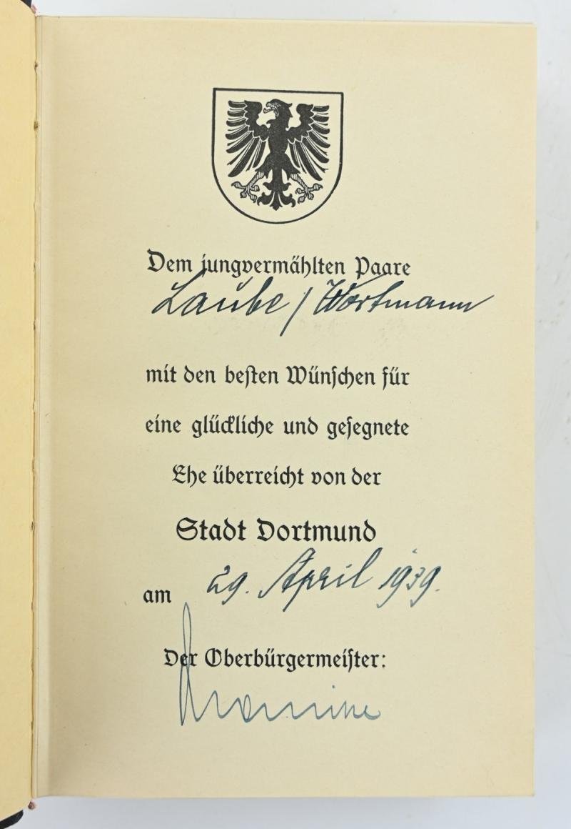 German Adolf Hitler Mein Kampf Book with Cover 'Dortmund' — image 3