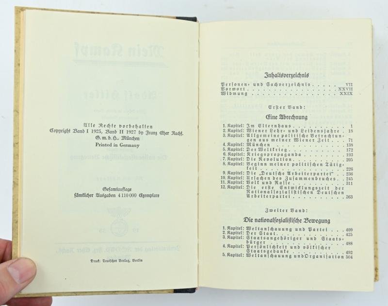 German Adolf Hitler Mein Kampf Book with Cover 'Dortmund' — image 5