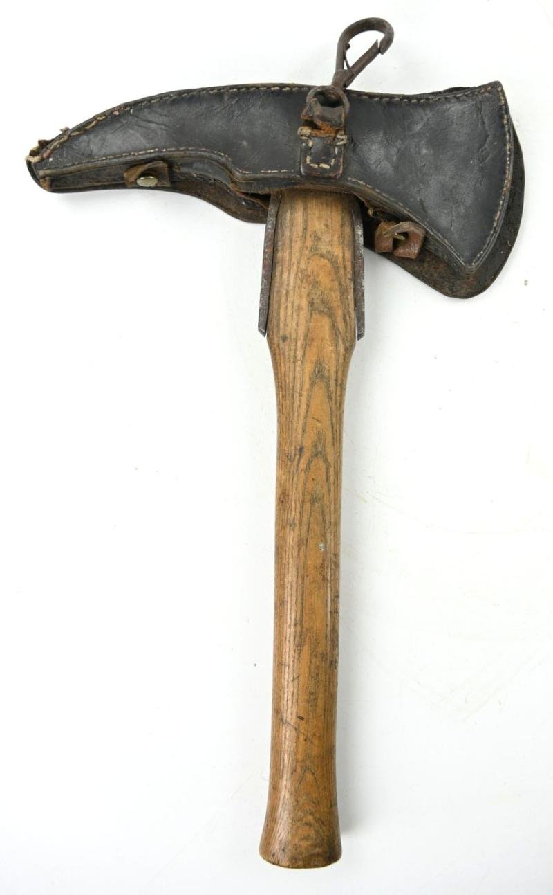 German Third Reich Era Firefighters Axe with Cover — image 4