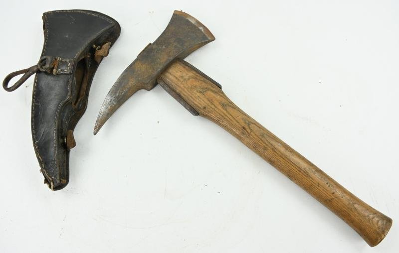 German Third Reich Era Firefighters Axe with Cover — image 7