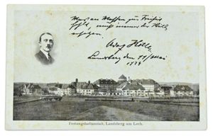German Third Reich Postcard 'Landsberg Prison'