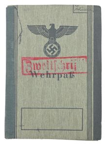 German WH Wehrpass A.E.A 33 (Mot)