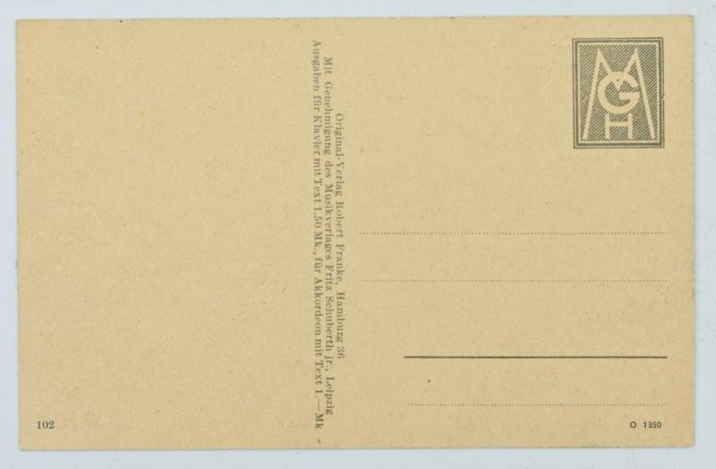 German Third Reich Postcard 'die Kleine Matchen' — image 2