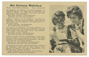 German Third Reich Postcard 'die Kleine Matchen'