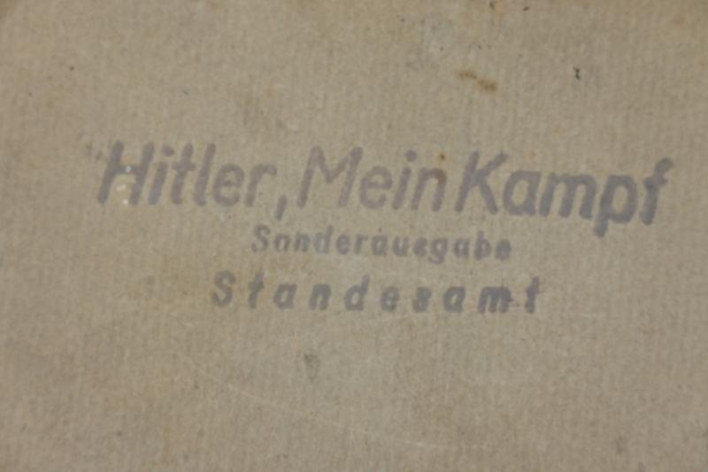 German Adolf Hitler Mein Kampf Book with Marked Cover — image 2