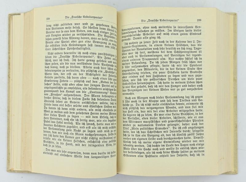 German Adolf Hitler Mein Kampf Book with Marked Cover — image 8