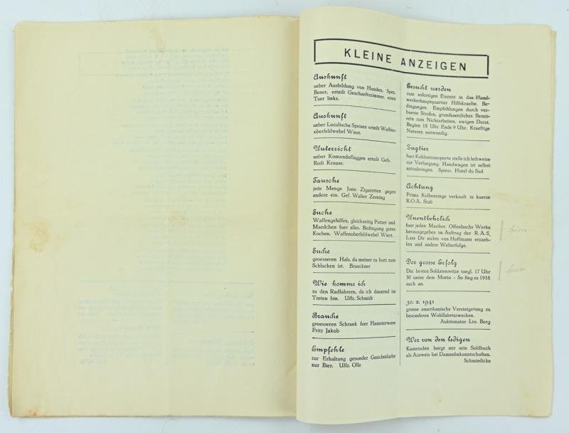 German WH Christmas Booklet 'Radf. Aufkl.-Schwadron 208' — image 4