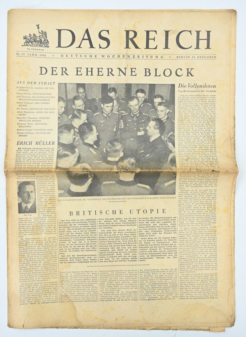 German Newspaper 'Das Reich' 27 December 1942 — image 4